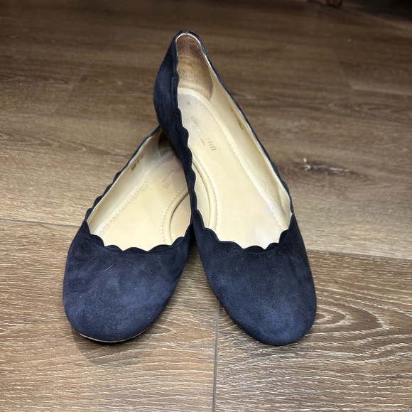Hill Shoes Hill Maddalena Italian Ballet Flats 8 Navy